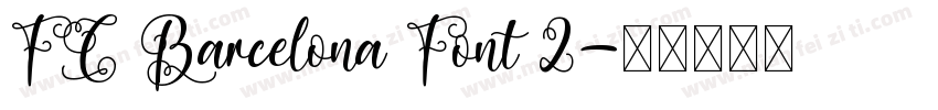 FC Barcelona Font 2字体转换